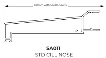158mm cill