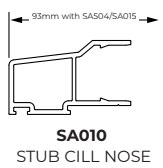 93mm stub cill