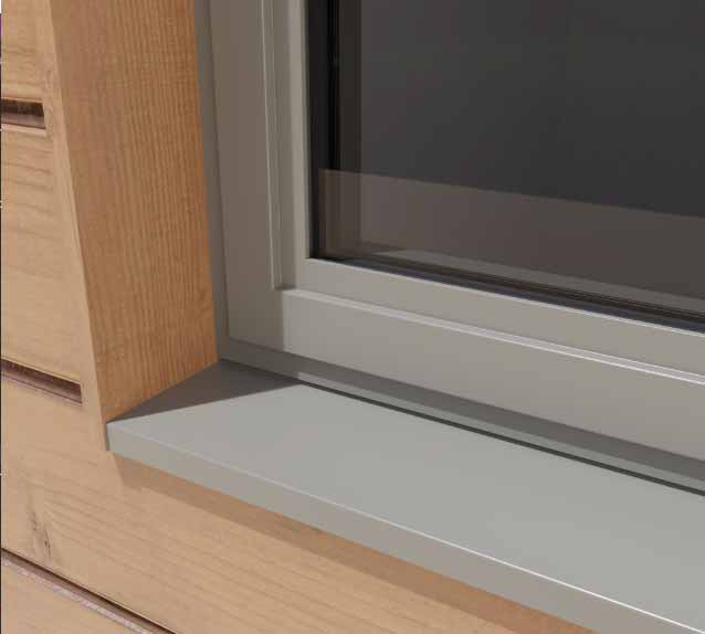 stepped aluminium  window profile