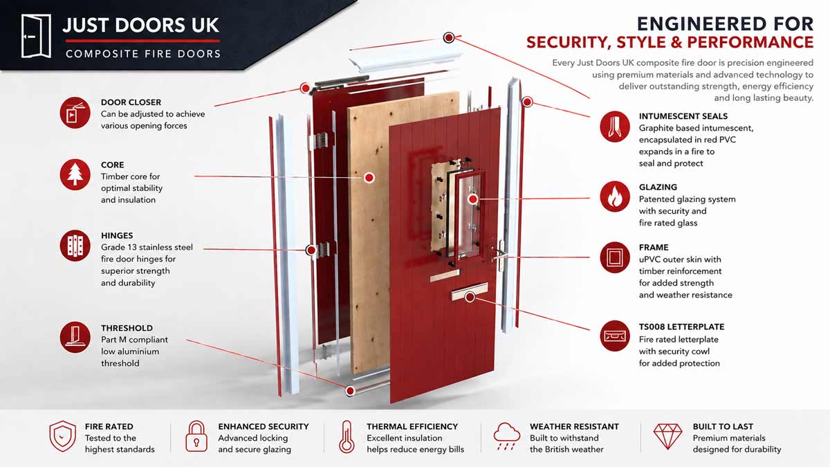 fd30s composite fire door construction