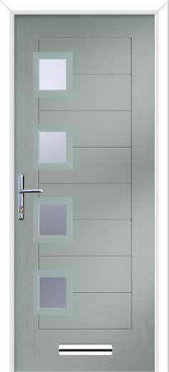 monza square 4 centre offset composite door