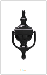 black urn knocker