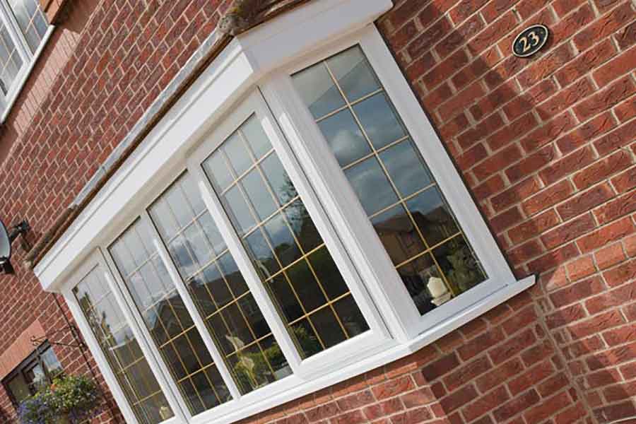 white bay upvc window